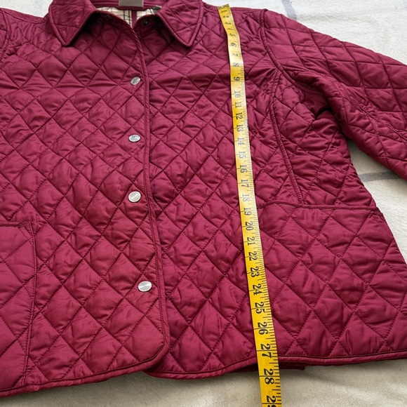 LL Bean Cranberry Quilted Jacket/Coat Extra Large Petite - Picture 13 of 14